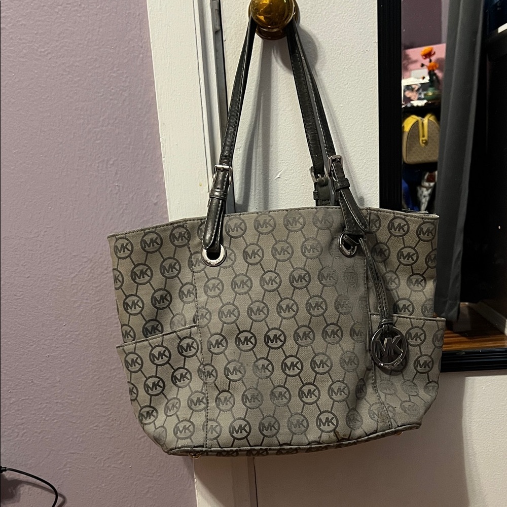 Michael Kors Monogram Gray Tote